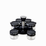 Set para especias negro x6