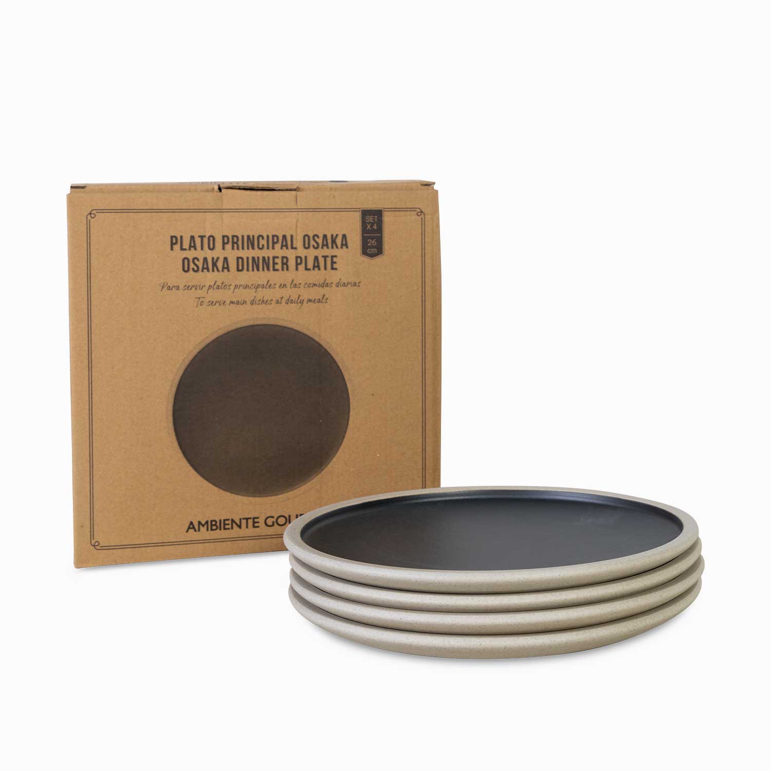 Plato principal osaka 26cm setx4-4-AMBIENTE GOURMET MÉXICO