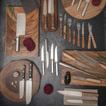 Setx3 cuchillos shun en madera