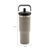 Termo con pitillo y manija gris 890 ml