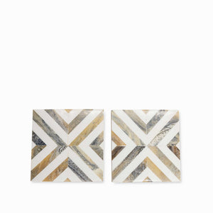 Portavasos resina set x 2