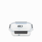 Recipiente Rectangular Con Division En Borosilicato  600Ml