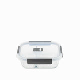 Recipiente Rectangular Con Division En Borosilicato  600Ml