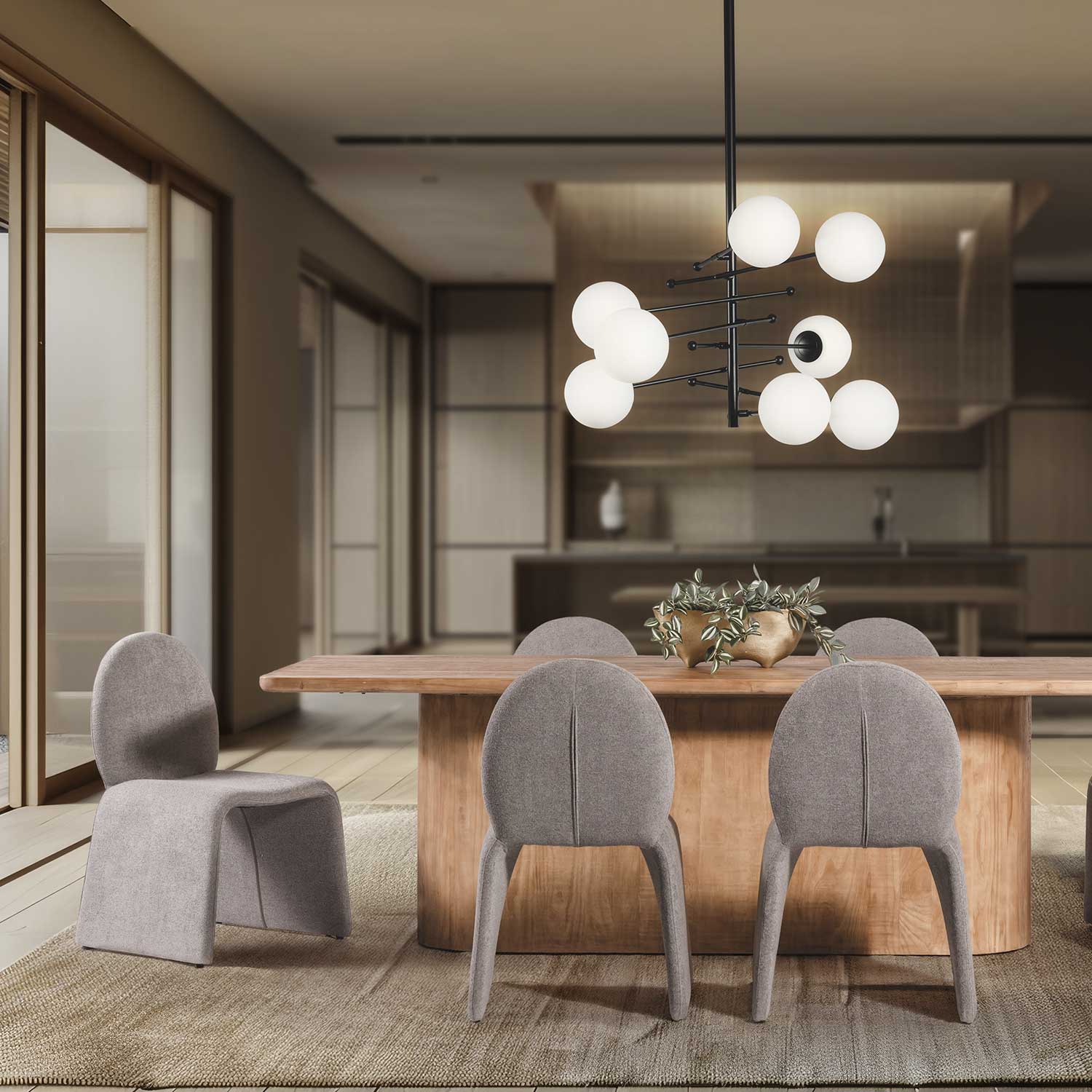 Silla comedor Orbi gris