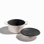 Olla blanca 20cm en hierro fundido