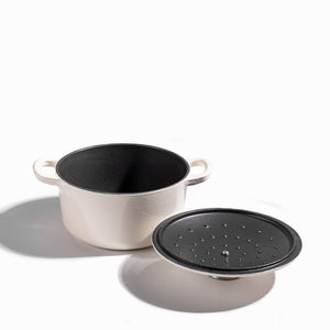 Olla blanca en hierro fundido 20cm-5-AMBIENTE GOURMET MÉXICO