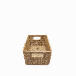 Canasta rectangular en fibra natural 34x24cm