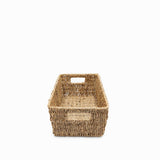 Canasta rectangular en fibra natural 34x24cm