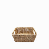 Canasta rectangular en fibra natural 30x20cm