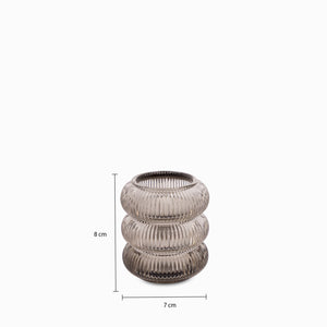 Candelabro Aros Gris