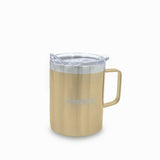 Mug doble pared en acero gold