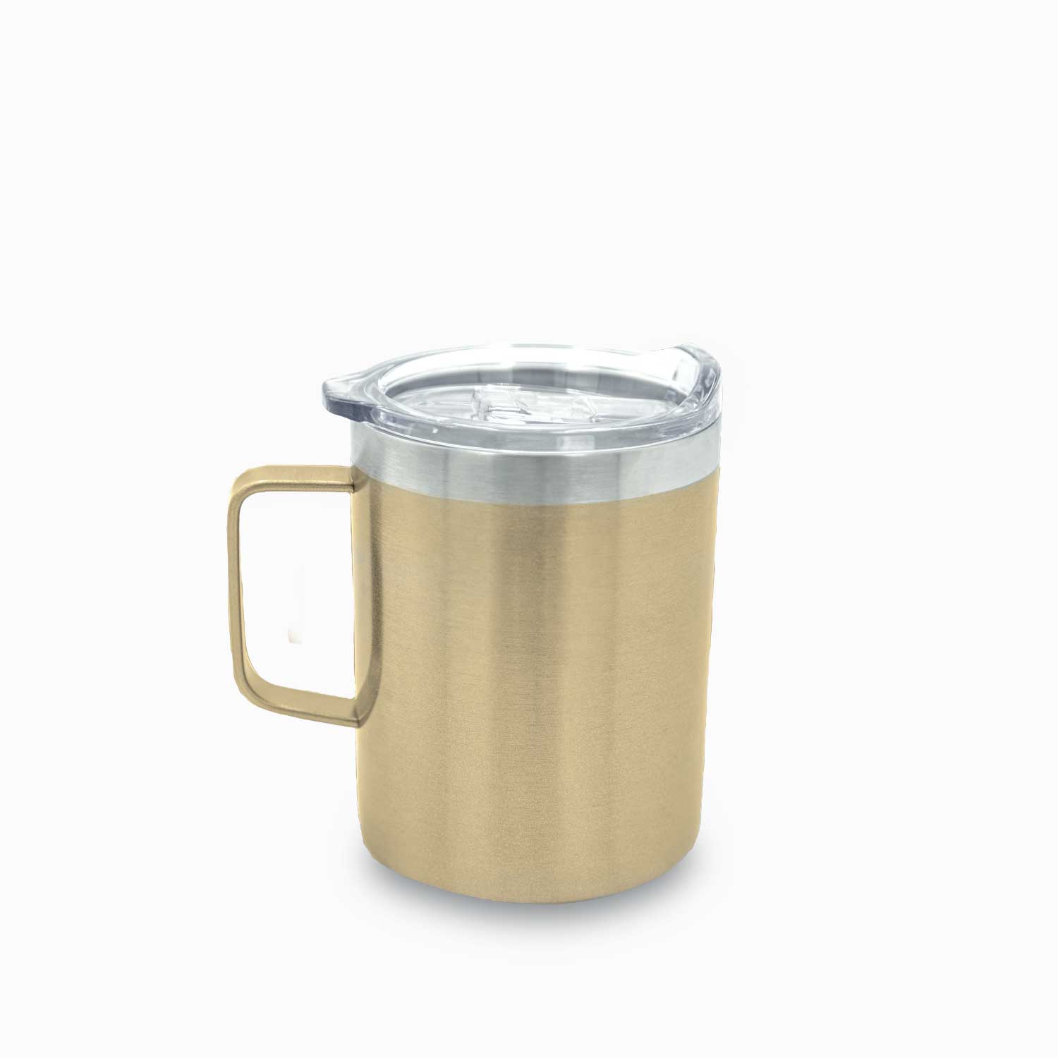 Mug doble pared en acero gold