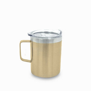 Mug doble pared en acero gold