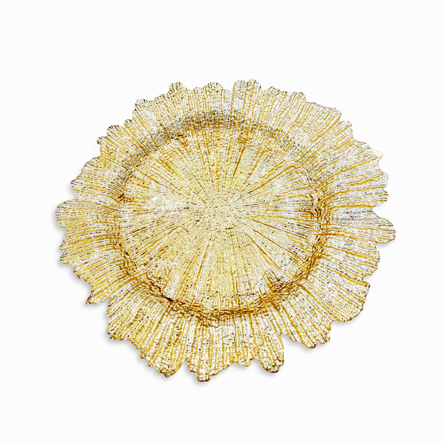 Plato base Alba dorado 33cm-1-AMBIENTE GOURMET MÉXICO