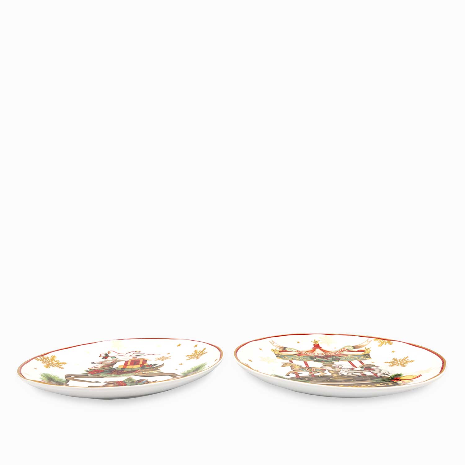 Plato principal noche buena snow 27cm setx2-2-AMBIENTE GOURMET MÉXICO