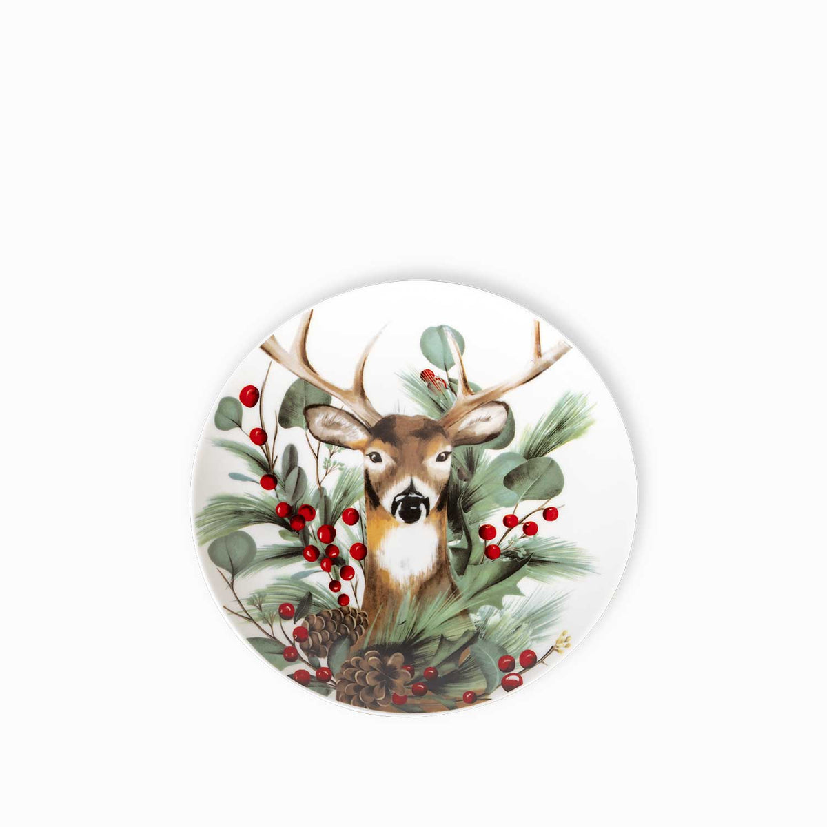 Plato mediano navidad silvestre 20cm setx4-1-AMBIENTE GOURMET MÉXICO