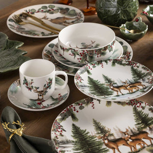 Pocillo y plato navidad Silvestre setx4-7-AMBIENTE GOURMET MÉXICO
