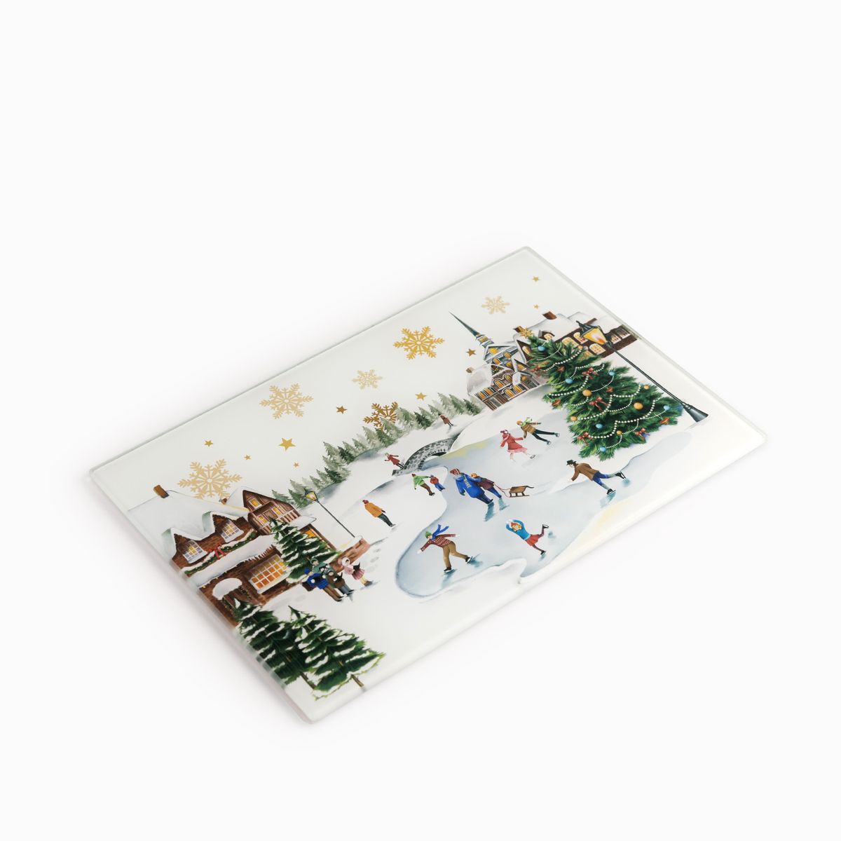 Tabla en vidrio Noche Buena Village 30cm