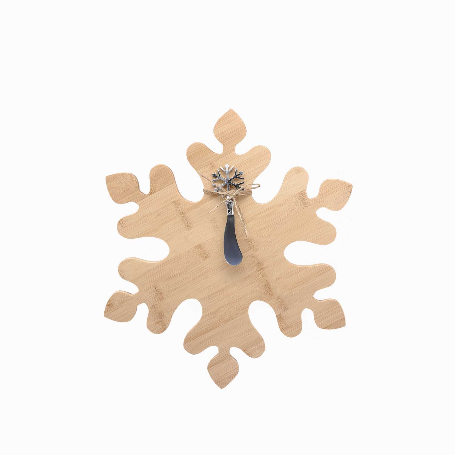 Set-tabla-y-cuchillo-para-quesos-Snowflake-en-bambu