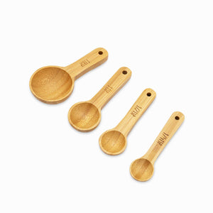 Cucharas medidoras en bambú x4-3-AMBIENTE GOURMET MÉXICO