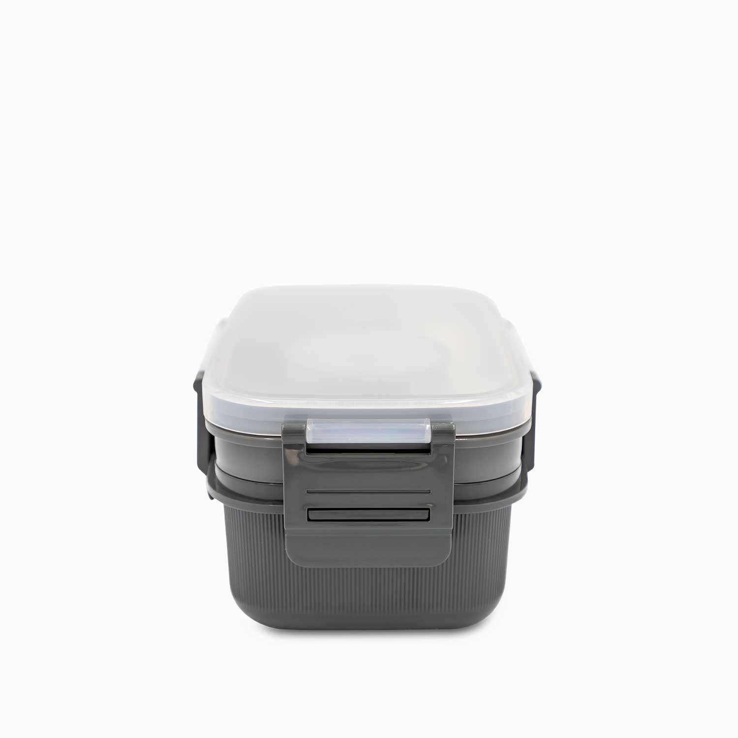 Lonchera Con Dos Compartimentos Gris