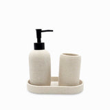 Set baño piedra gris