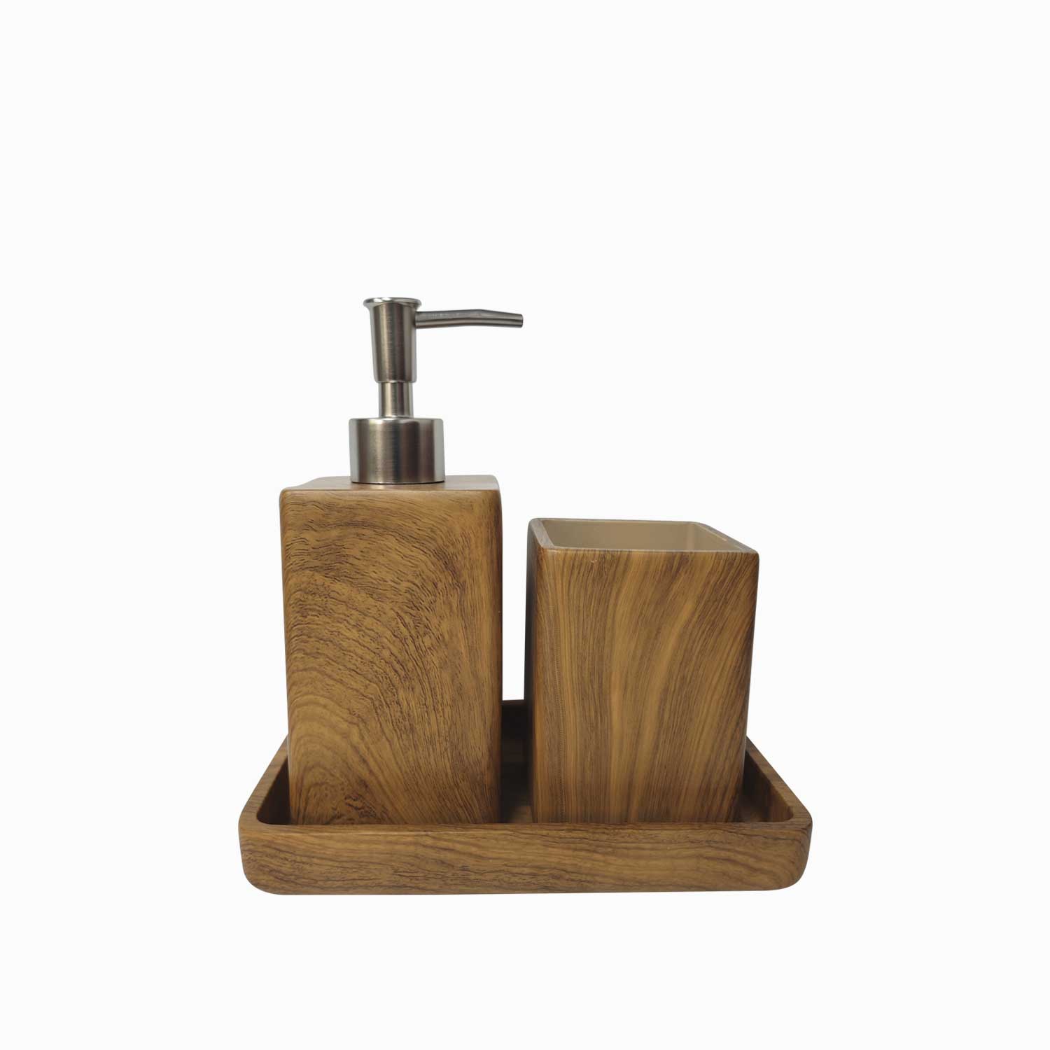 Set baño madera