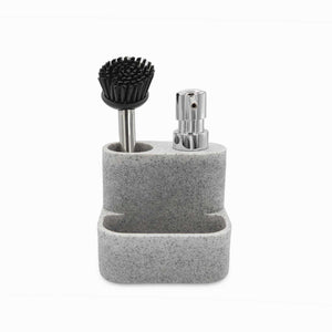 Dispensador jabón lavaplatos con cepillo