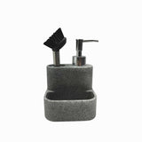 Dispensador jabón lavaplatos con cepillo