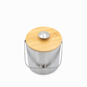 Hielera con tapa en bambú 1600ml