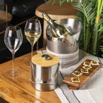 Hielera con tapa en bambú 1600ml