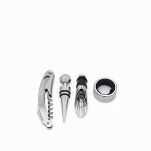 Kit vino caja bambú set x4-4-AMBIENTE GOURMET MÉXICO