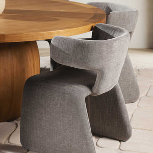 Silla de comedor Evi gris 76x56x54