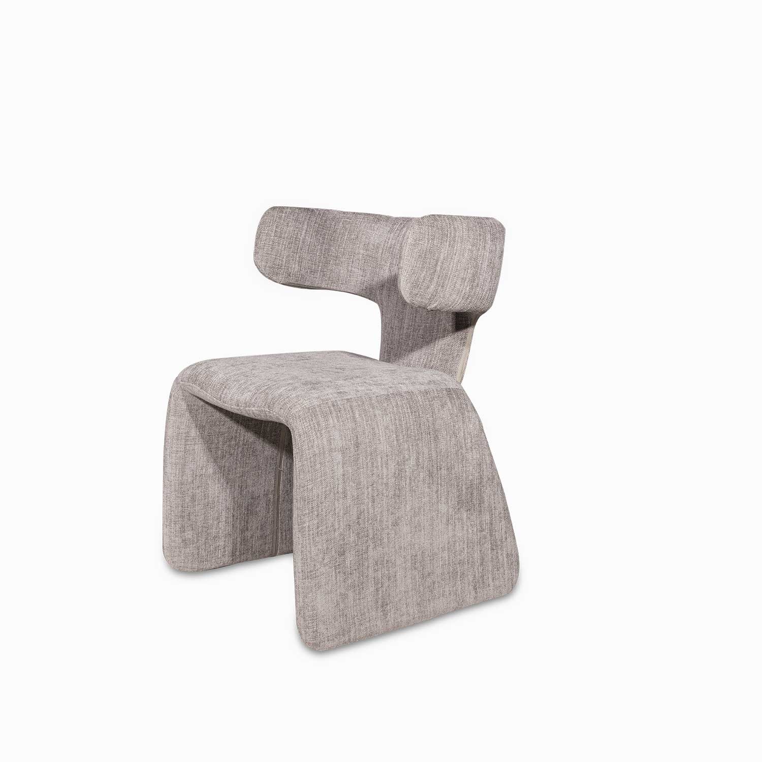 Silla de comedor Evi gris 76x56x54