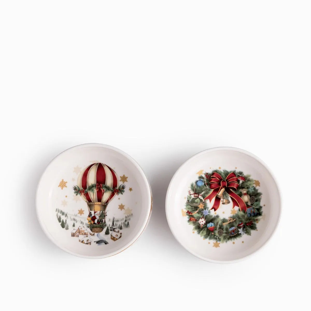 Tazón noche buena snow 13cm set x2