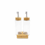 Set vinagre-aceite base madera 270 ml