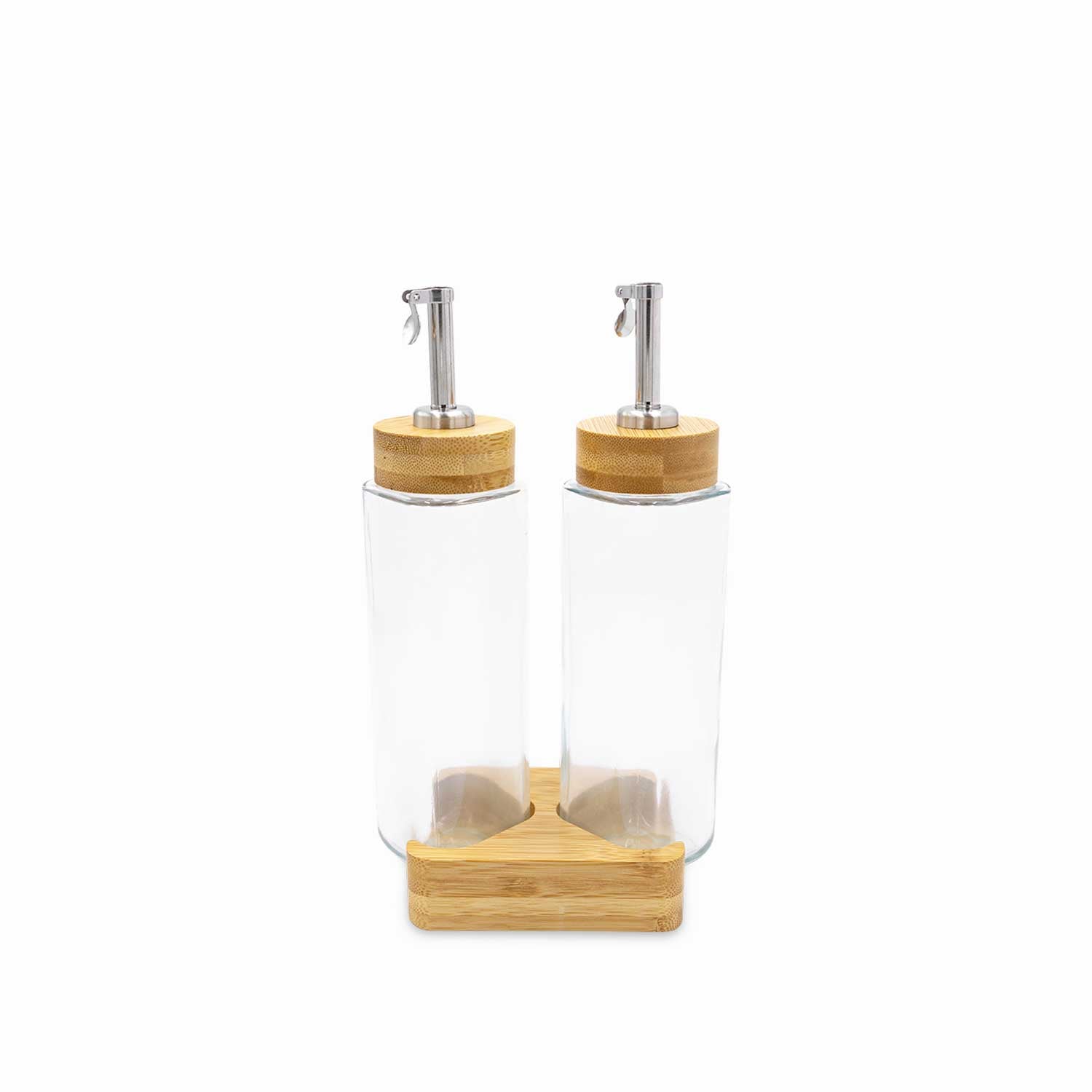Set vinagre-aceite base madera 270 ml