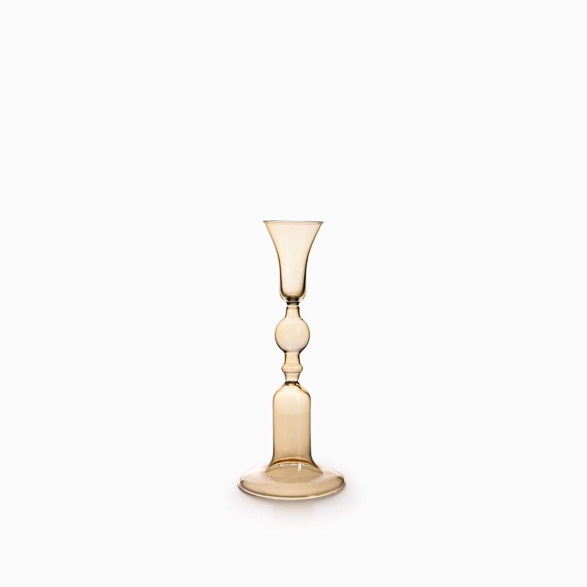 Candelabro Orión ámbar 23.5cm