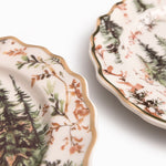 Plato mediano aldea invernal 20cm set x2