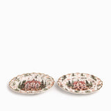 Plato mediano aldea invernal 20cm set x2