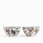 Tazón aves de invierno 15cm set x2