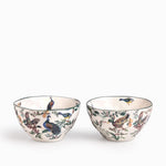 Tazón aves de invierno 15cm set x2