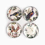 Plato mediano aves de invierno 20cm set x4
