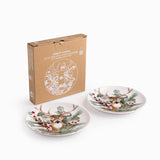 Plato pequeño navidad silvestre 15cm set x2