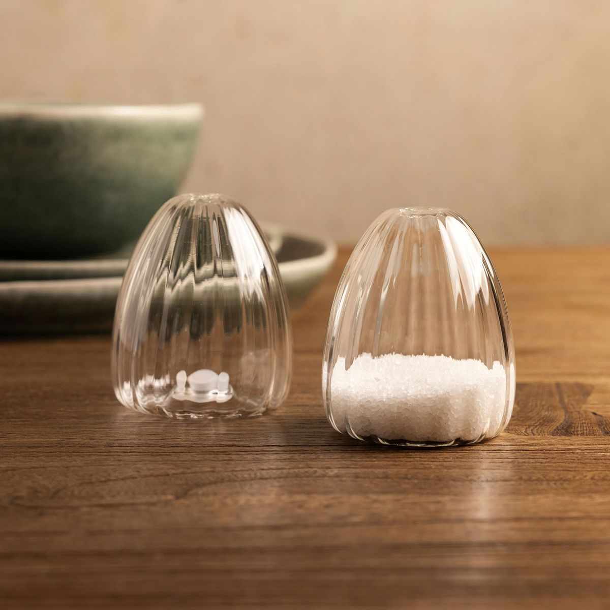 Set salero y pimentero en vidrio 400ml