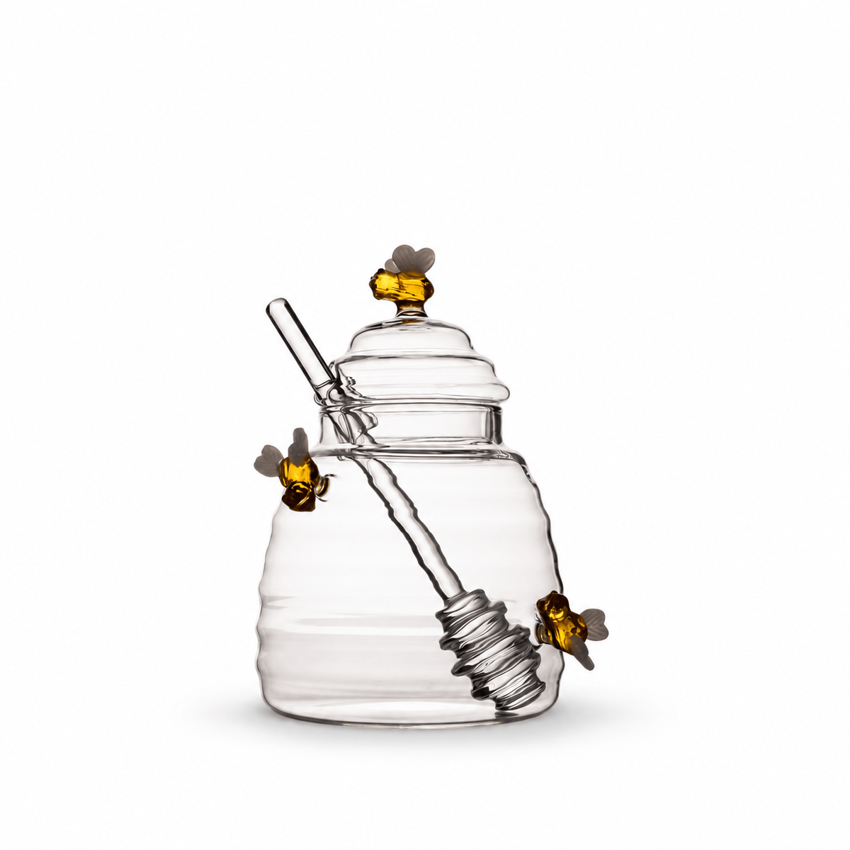 Mielera en vidrio abejas 450ml