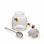 Mielera en vidrio abejas 450ml