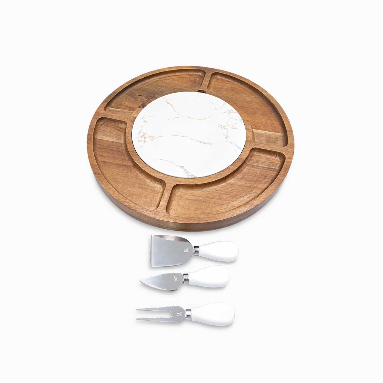 Tabla de quesos redonda setx3 cuchillos-1-AMBIENTE GOURMET MÉXICO