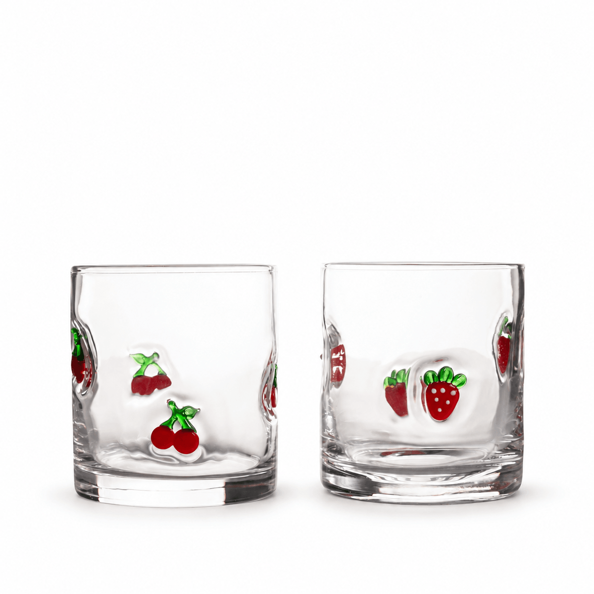 Vaso cereza - fresa set x2