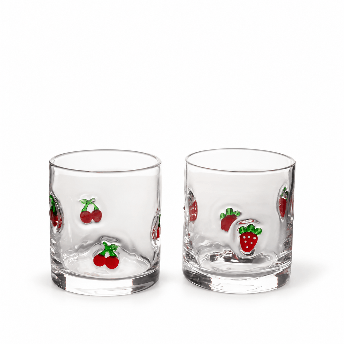 Vaso cereza - fresa set x2